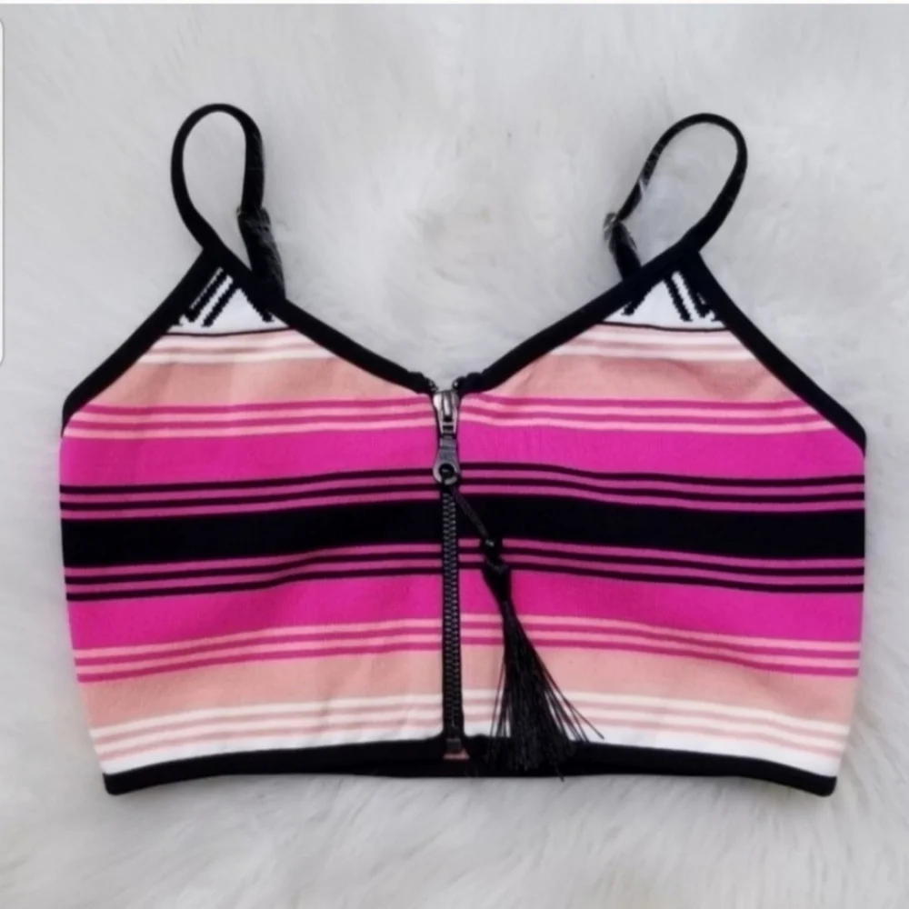 New Lovers + Friends Melody Striped Bikini Top - Picture 3 of 6